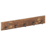 Hall Hanger with 5 Hooks 100x2.5x15 cm Solid Reclaimed Wood 321950