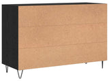 Sideboard Black Oak 90 x 32.5 x 80 cm Engineered Wood 879584