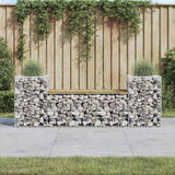 Garden Bench Gabion Design 183x41x60.5 cm Impregnated Wood Pine 834389