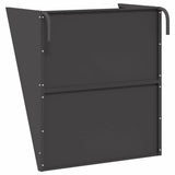 Hanging Hay Feeder Black 61 x 33 x 66 cm Cold-Rolled Steel 874633