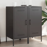 Sideboards 2 pcs Black 36x39x79 cm Steel 843013