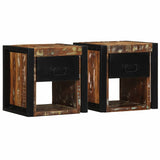 Bedside Cabinets 2 pcs Multicolour 40x35x40 cm Solid Wood Reclaimed 4015952