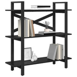 Bookshelf Black Oak 100 x 33.5 x 102 cm Engineered Wood 883946