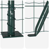 Welded Wire Fence with Concrete Base 10 x 1.5 m 3350815