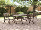 Garden Dining Set 5 pcs Bronze Aluminium 3334652