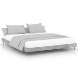 Bed Frame without Mattress Concrete Grey 200x200 cm 832217