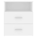 ZNTS Bed Cabinet White 50x32x60 cm 803272