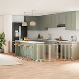 Dog Gate with Door Foldable 6 Panels 480 cm Poplar Wood 3155725