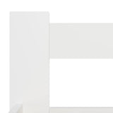 Bed Frame without Mattress White Solid Pine Wood 120x200 cm 322000
