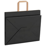 Paper Bags 250 pcs with Handles Black 32x22x24 cm 4101875