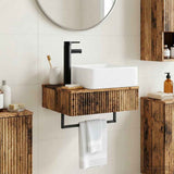 Wall-Mounted Wash Basin Old Wood 50 x 41 x 39 cm 890196