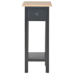 ZNTS Side Table Black 27x27x65.5 cm Wood 280059