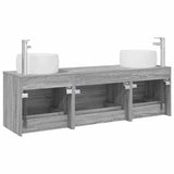 Bathroom Furniture Set 3 pcs Grey Sonoma 49.5 x 44.5 x 66 cm 3405920