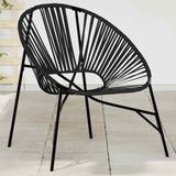 Garden Egg Chair Black Poly Rattan 4009287
