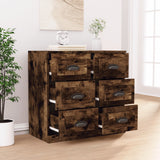Sideboard Smoked Oak 70x35.5x67.5 cm Engineered Wood 816437