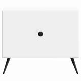Coffee Table with Drawer White 49 x 50 x 40 cm Engineered Wood 895655