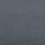 ZNTS Box Spring Bed with Mattress Dark Grey 140x200 cm Velvet 3285288