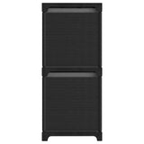 322607 6-Cube Display Shelf with Boxes Black 103x30x72,5 cm Fabric