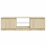 TV Cabinet with LED Lights Sonoma Oak 140x40x36 cm 804295