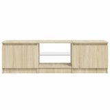 TV Cabinet with LED Lights Sonoma Oak 140x40x36 cm 804295