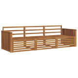 Outdoor Sofa Set 3 pcs Natural Solid Acacia Wood 3372934