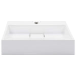 Wash Basin 50x38x13 cm Mineral Cast/Marble Cast White 144063
