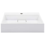 Wash Basin 50x38x13 cm Mineral Cast/Marble Cast White 144063