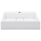 144063 Wash Basin 50x38x13 cm Mineral Cast/Marble Cast White