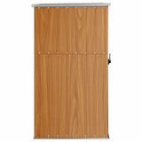 Garden Tool Shed Brown 88x89x161 cm Galvanised Steel 316208