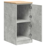 Garage Storage Cabinet Concrete Grey 40x51x85 cm Solid Wood Pine 860565
