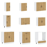 14 Piece Kitchen Cabinet Set Kalmar Artisan Oak Engineered Wood 3314980