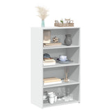 Highboard White 70x41x124 cm Engineered Wood 846404