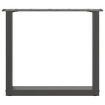 ZNTS Coffee Table Legs U-Shaped 2 pcs Anthracite 50x cm Steel 4013158