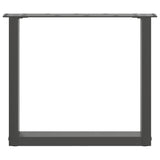 ZNTS Coffee Table Legs U-Shaped 2 pcs Anthracite 50x cm Steel 4013158