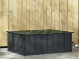 Garden Storage Box Black 101 x 82 x 50 cm Steel 42011278