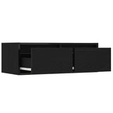TV Cabinet with LED Lights Black Oak 75x35.5x25 cm 860230