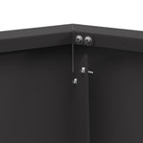 Fire Pit Black 100 x 100 x 28 cm Steel 858998