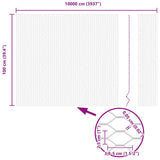 Hexagon Fence Silver 1 x 100 m Galvanised steel 42005754