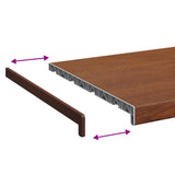 Window Sill Brown wood 140 x 40 x 4.5 cm PVC 42046925