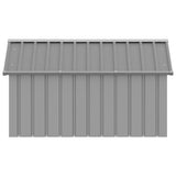 Dog House Grey 116.5x153x81.5 cm Galvanised Steel 171543