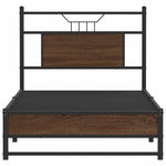 Bed Frame without Mattress Brown Oak 90x190 cm Single Engineered Wood 4107008