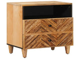 Bedside Table Brown 50 x 33 x 60 cm Solid Mango Wood 4018926