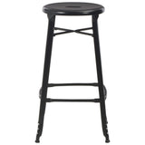 Bar Stools 6 pcs Black Steel 3054559