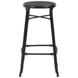 Bar Stools 2 pcs Black Steel 280077