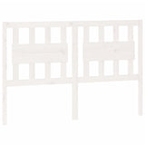 Bed Headboard White 145.5x4x100 cm Solid Wood Pine 818571