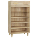 Shoe Cabinet Sonoma Oak 60x35x105 cm Engineered Wood 812783