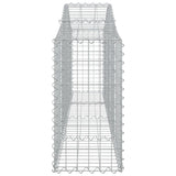 Arched Gabion Baskets 13 pcs 200x30x60/80 cm Galvanised Iron 3145399