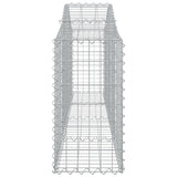 Arched Gabion Baskets 14 pcs 200x30x60/80 cm Galvanised Iron 3145400