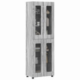 Highboard FLORIN Grey Sonoma 60 x 35 x 182 cm Engineered Wood 3397910