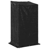 Firewood Rack with Rain Cover 100x80x200 cm Galvanised Steel 4104950